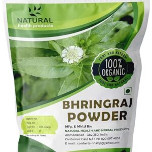 Bhringraj Leaves Powder For Fighting Hair Fall, Hair Growth & Conditioning Naturally (200 gram)